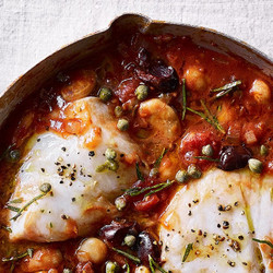 Puttanesca Baked Cod