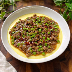 Steamed Eggs With Minced Beef