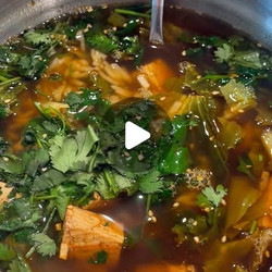 Asian-inspired Spicy Tofu & Bok Choy Soup