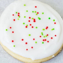 White Chocolate Sugar Cookies With Peppermint Royal Icing
