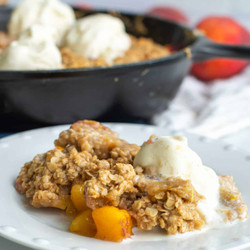 Sourdough Peach Crisp