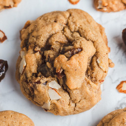 Brown Butter Date Almond Cookies