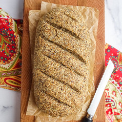 Vegan Coconut Flour Flax Bread {oil-free, Gluten-free, Grain-free}