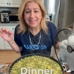 One pan Beef Rice and Peas ארוחה בסיר אחד