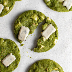 Brown Butter Matcha Cookies
