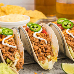 Crock Pot Ground Chicken Tacos