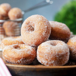 Homemade Cinnamon Cake Donuts