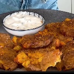 Crispy Smashed Potatoes - Fitgreenmind