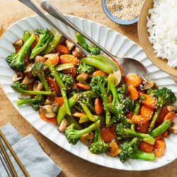 Buddha's Delight With Daring Plant Chicken &amp; Jasmine Rice