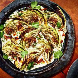 Roasted Cabbage With Miso Yogurt Sauce Is The Side Dish We Can’t Stop Thinking About