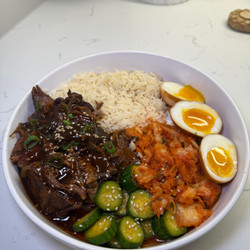 Korean Inspired Braised Beef Bowls (slow Cooker)
