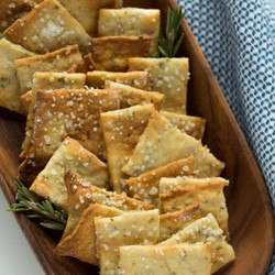 Rosemary Sea Salt Crackers