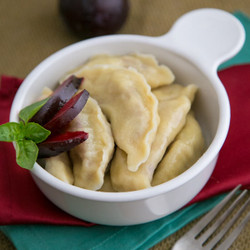 Plum Vareniki (plum Pierogies)