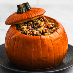 Dinner In A Pumpkin
