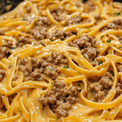 One-pot Creamy Beef And Garlic Butter Pasta