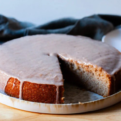 Glazed Apple Cider Doughnut Cake