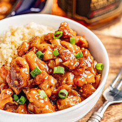 Saucy Bourbon Chicken