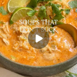 Creamy Hatch Chile Chicken &amp; Rice Soup