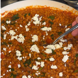 Chorizo &amp; Red Pepper Lentils
