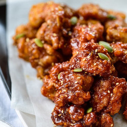 Dakgangjeong (sweet Crispy Korean Fried Chicken)