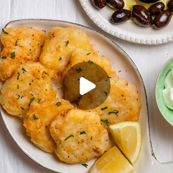 Greek Salt Cod Fritters (bakaliaros), Gluten-free