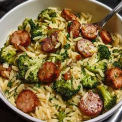 Chicken Sausage And Broccoli Orzo