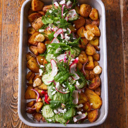 Roast New Potato &amp; Pickle Salad