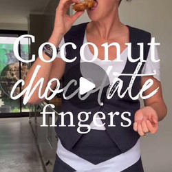 Chocolate Coconut Fingers