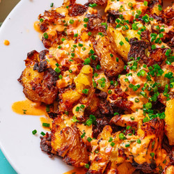 Crispy Gochujang Potato Salad