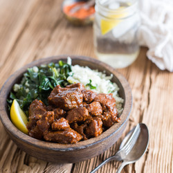 Ethiopian Beef Stew &amp; Collard Greens (paleo, Whole30)