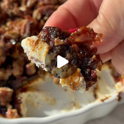 Warm Boursin Fig Dip With Candied Pecan And Crispy Prosciutto
