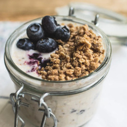 Blueberry Pie Overnight Oats