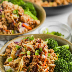 Sesame Ground Turkey Bowls