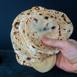 Four Ingredient Flour Tortillas