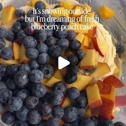Peach Blueberry Cake