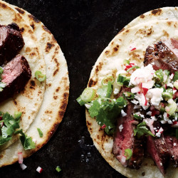 Steak Tacos With Cilantro-radish Salsa