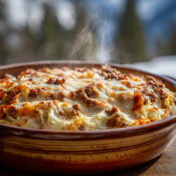 Creamed Cabbage And Ground Beef Casserole