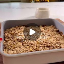 Gingerbread Apple Pear Crisp (gf &amp; Vegan)