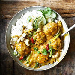 Thai Coconut Curry Chicken Meatballs