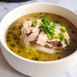 Hainanese Chicken Noodle Soup
