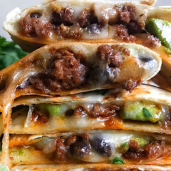 Cheesy Beef Quesadillas