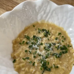 Quadretti with Chickpea Cream Sauce