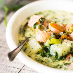 Finnish Salmon Soup – Lohikeitto
