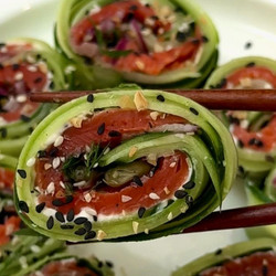 Day 3: Salmon Cucumber Roll 🥒