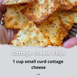 Cottage cheese chips