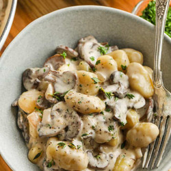 Creamy Mushroom Gnocchi