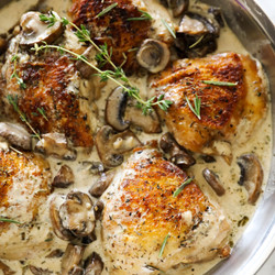 Creamy Garlic Herb Chicken - Chef In Training