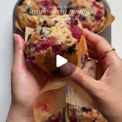 Lemon Berry Muffins Recipe
