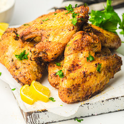 Crispy Easy Air Fryer Chicken Wings With Italian Seasoning