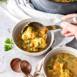 Vegetarian Dumpling Soup